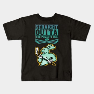 Straight outta the penalty box green Rabbit Kids T-Shirt